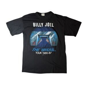 Vintage Billy Joel The Bridge Tour 1986-1987 Concert‎ T Shirt Size Large